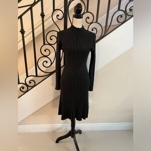 Ophelia Roe Ribbed in Gray and Black Dress!